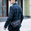 Túi nam da bò Ý IV187 đen 01 - Ảnh 4