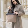 ATHENA-073 Túi Tote Da Lộn Phối Da Bò Trơn 14 ATHENA-073 Túi Tote Da Lộn Phối Da Bò Trơn - Ảnh 7