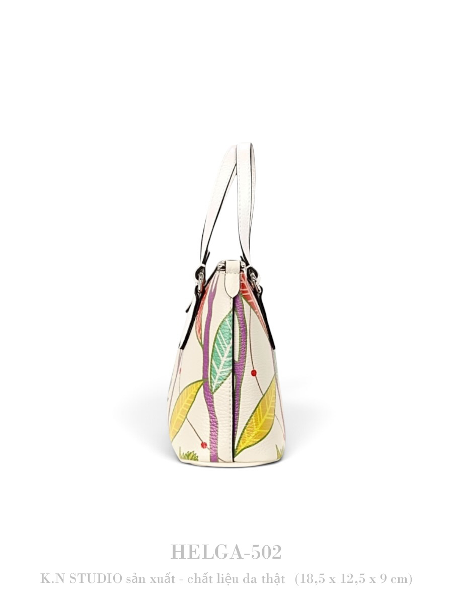 HELGA-502 HOA Túi Xách Da Bò Mini Tote 2 HELGA-502 HOA Túi Xách Da Bò Mini Tote - Ảnh 2