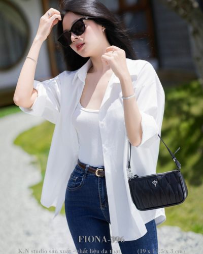 Alternative view of FIONA-396 Túi Đeo Vai Da Bò Chần Bông  – Điểm Nhấn Sành Điệu Cho Quý Cô Hiện Đại