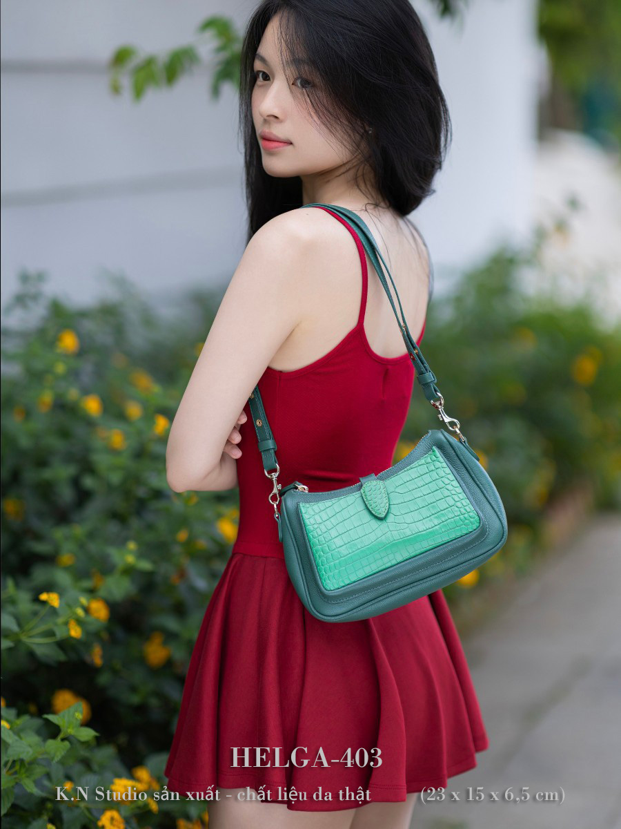 HELGA-403 Túi Đeo Vai Da Bò 3 HELGA-403 Túi Đeo Vai Da Bò - Ảnh 3