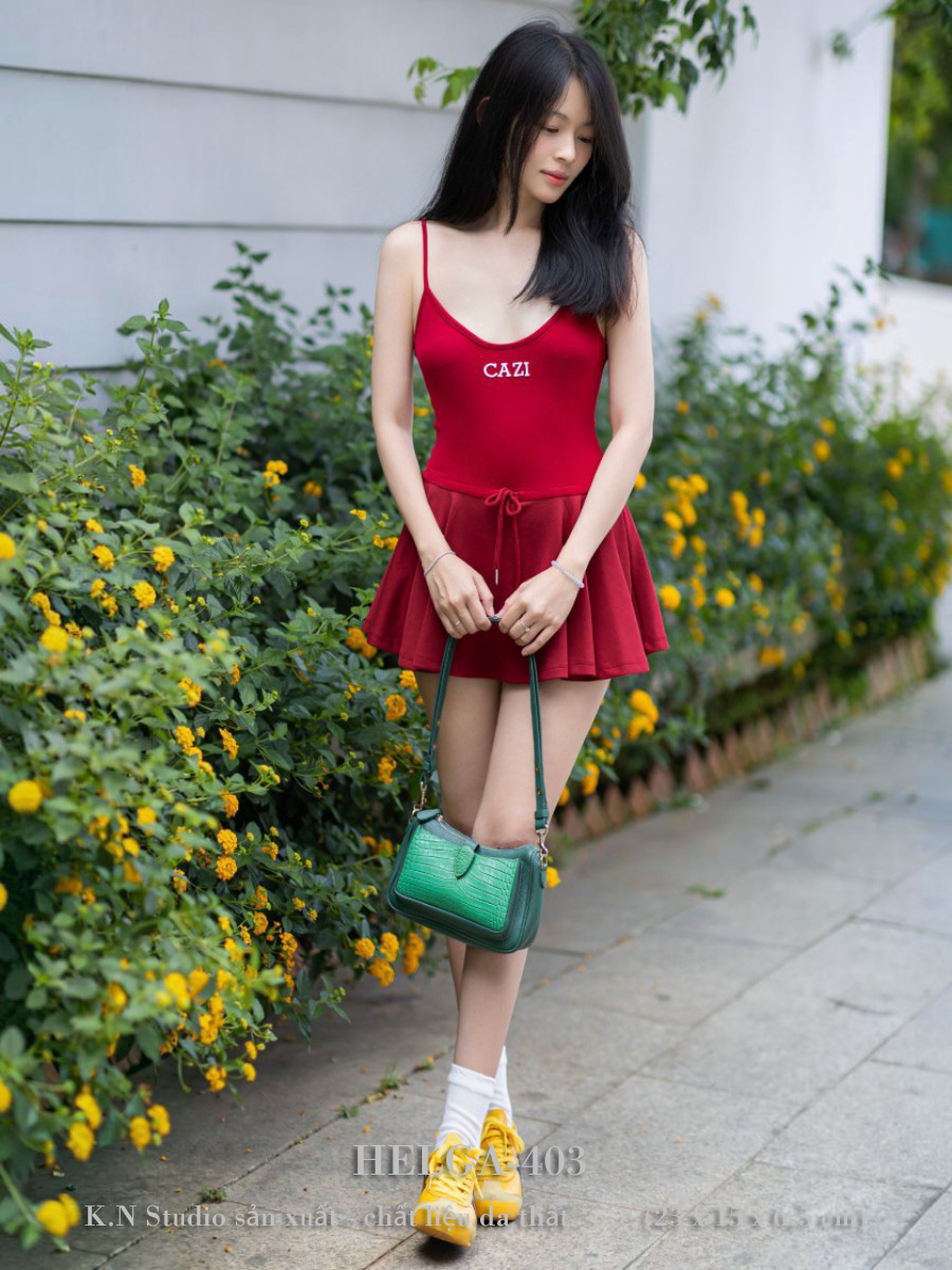 HELGA-403 Túi Đeo Vai Da Bò 2 HELGA-403 Túi Đeo Vai Da Bò - Ảnh 2