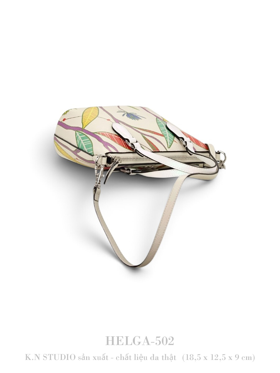 HELGA-502 HOA Túi Xách Da Bò Mini Tote 5 HELGA-502 HOA Túi Xách Da Bò Mini Tote - Ảnh 5