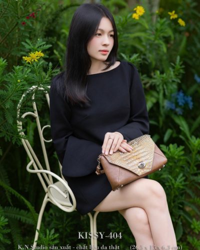 KISSY-404 Túi Đeo Vai- Cầm Tay– Điểm Nhấn Vân Cá Sấu Ánh Kim Tinh Tế & Đẳng Cấp