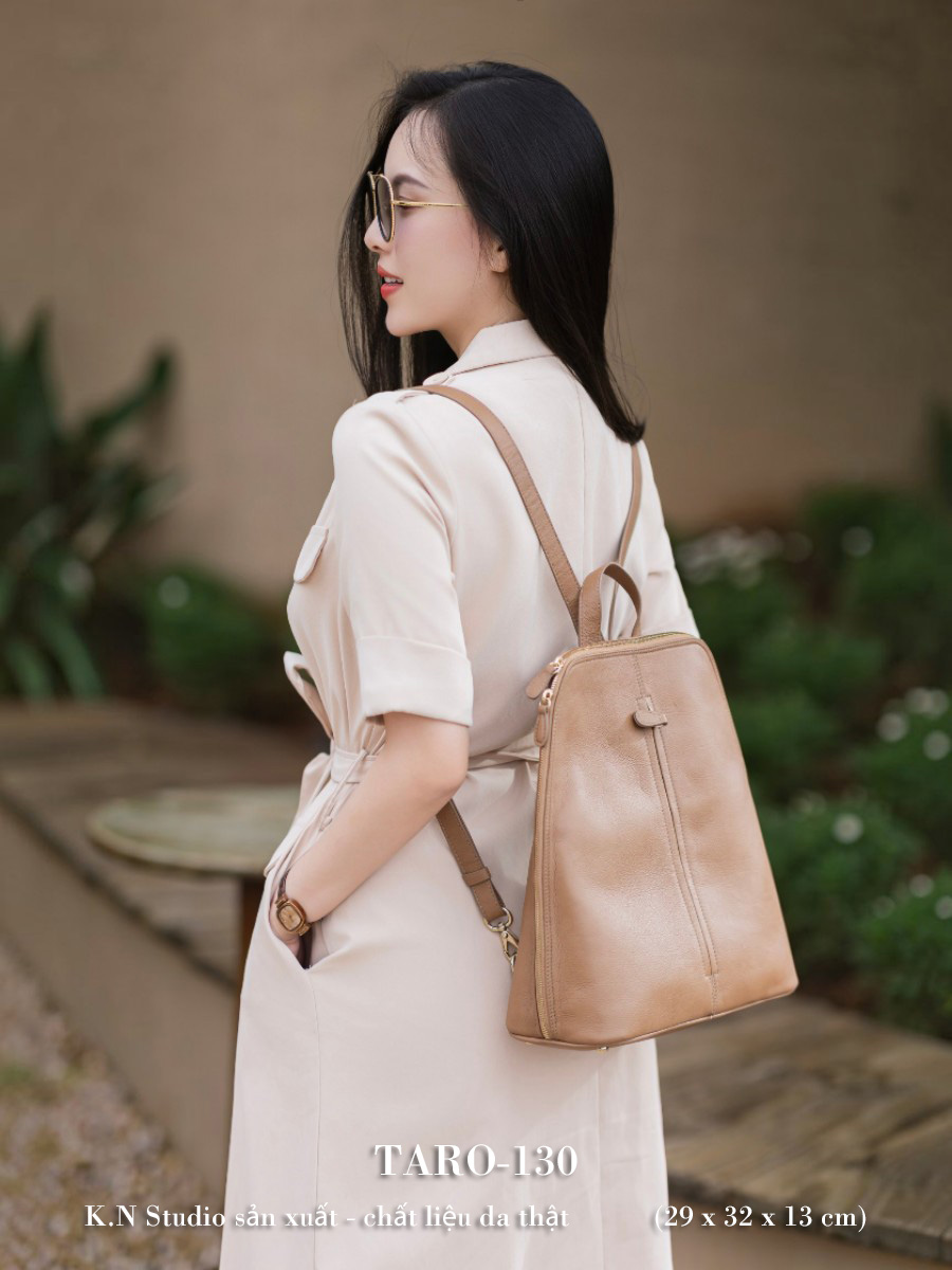 TARO-130 - Balo Da Bò Thật Tinh Tế, Sang Trọng Giải Phóng Đôi Tay Nơi Công Sở 4 TARO-130 - Balo Da Bò Thật Tinh Tế, Sang Trọng Giải Phóng Đôi Tay Nơi Công Sở - Ảnh 4
