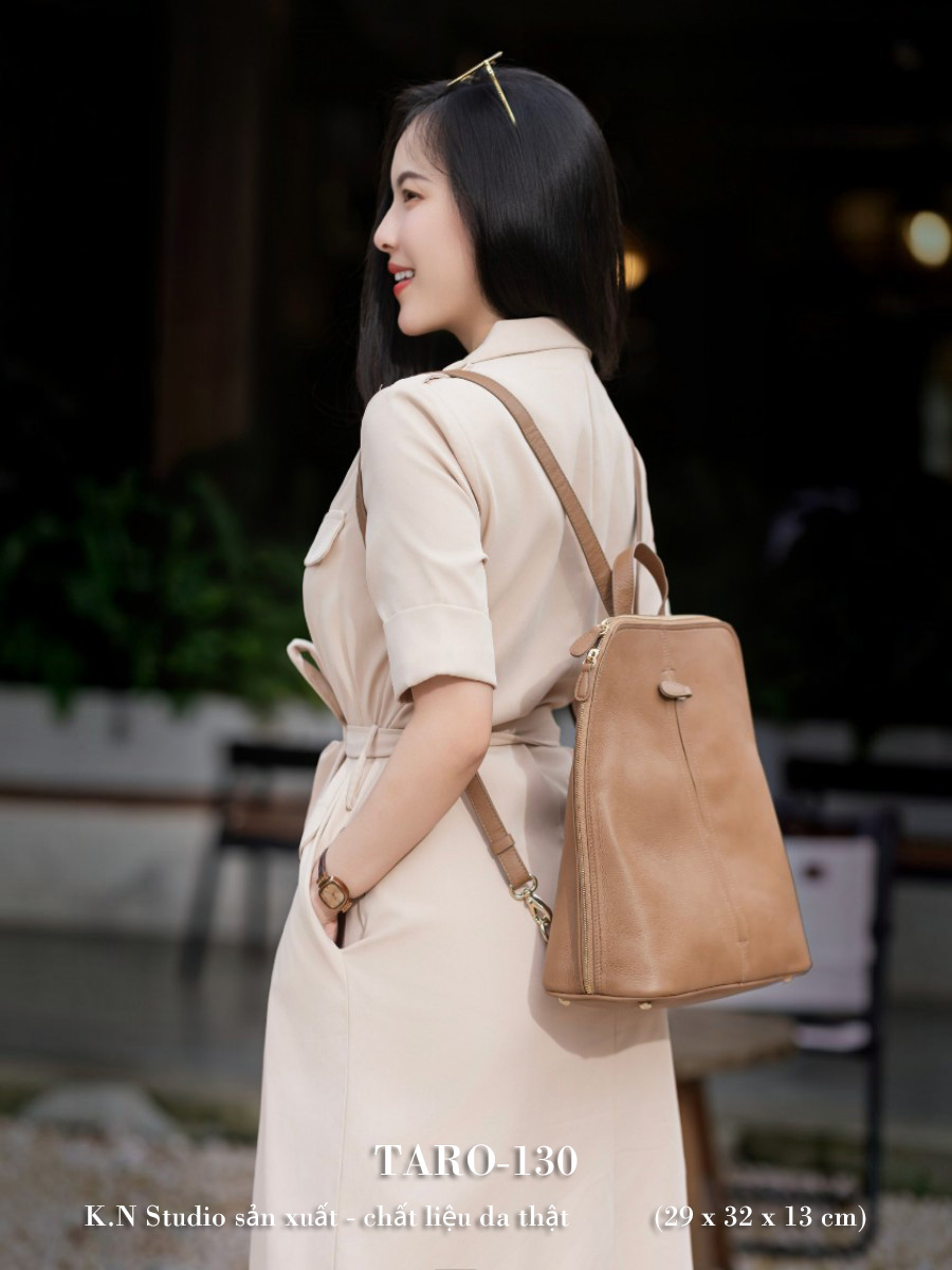 TARO-130 - Balo Da Bò Thật Tinh Tế, Sang Trọng Giải Phóng Đôi Tay Nơi Công Sở 1 TARO-130 - Balo Da Bò Thật Tinh Tế, Sang Trọng Giải Phóng Đôi Tay Nơi Công Sở