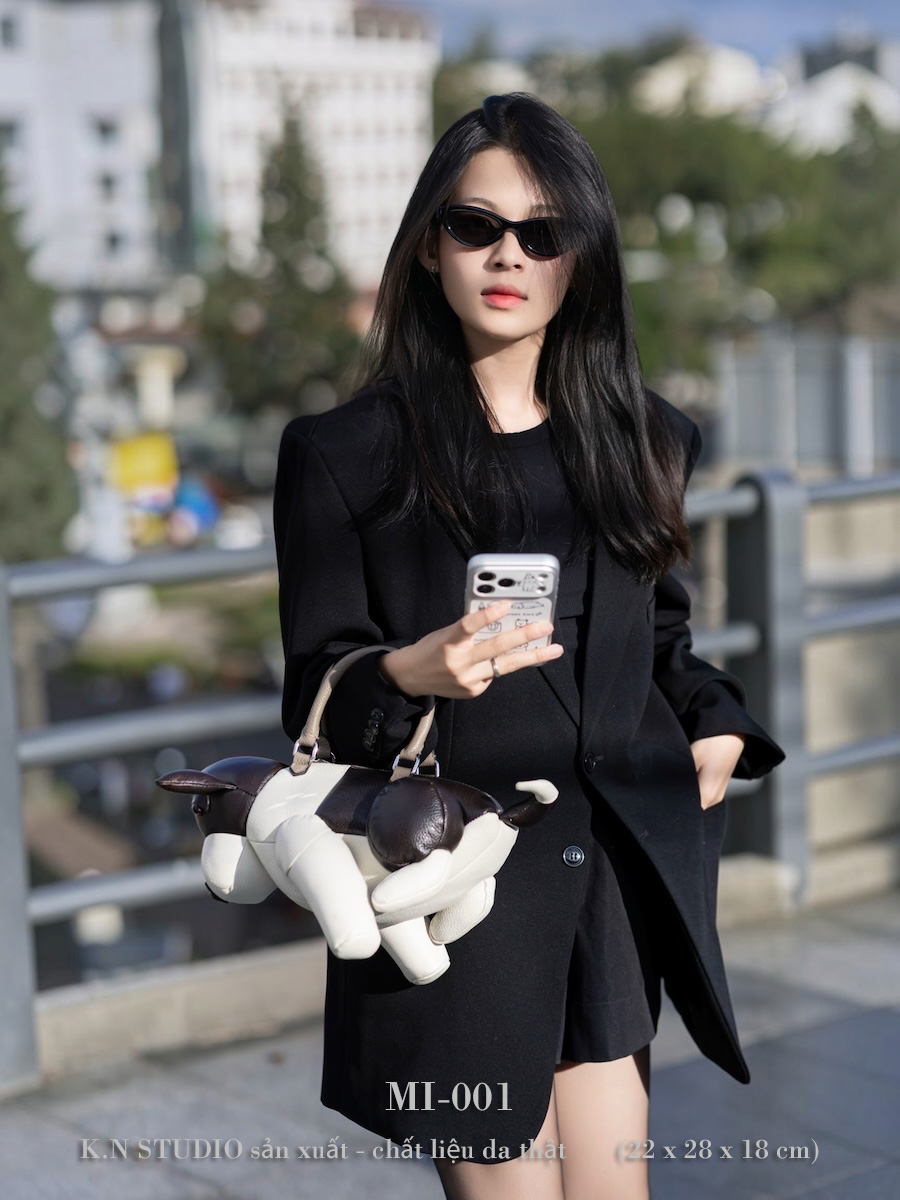 MI-001 Túi Xách Da Bò Tạo Hình Chú Cún 4 MI-001 Túi Xách Da Bò Tạo Hình Chú Cún - Ảnh 4
